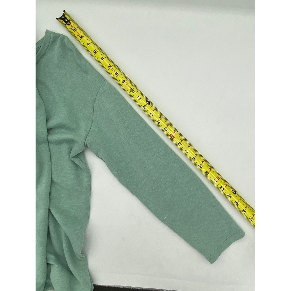 Eileen Fisher Organic Cotton Linen Lyocell Sweatshirt Sage Green Small S/P - Picture 7 of 14
